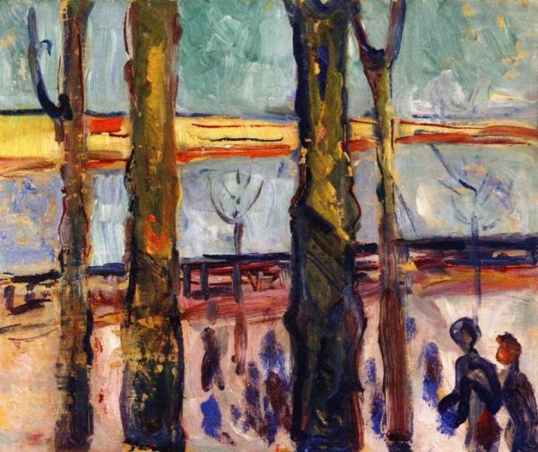 Canal In Warnemünde by Edvard Munch