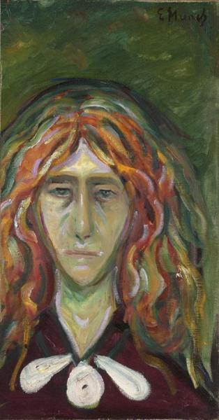 Caricature Portrait Of Tulla Larsen by Edvard Munch