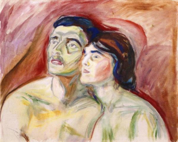Cheek To Cheek by Edvard Munch