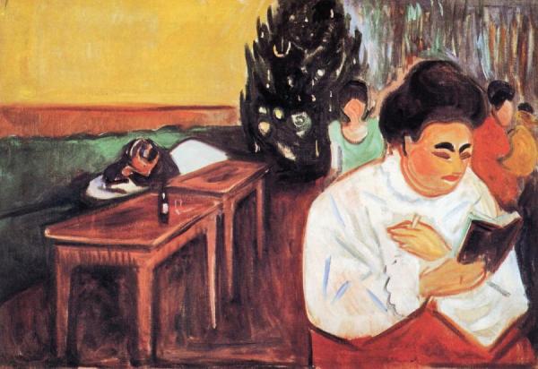 Christmas In The Brothel by Edvard Munch Oil Painting Reproductions