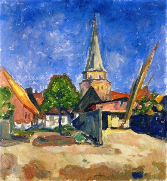 Church In Travemünde by Edvard Munch