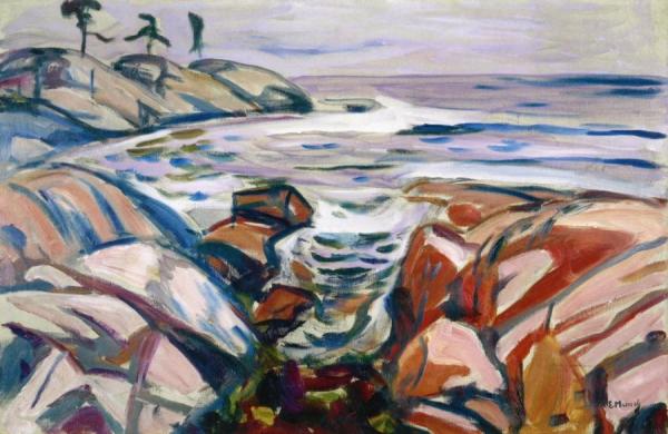 Coastal Landscape At Hvitsten by Edvard Munch Oil Painting Reproductions