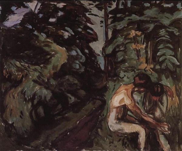 Consolation In The Forest by Edvard Munch