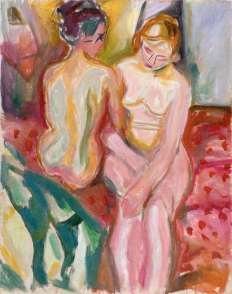 Conversation by Edvard Munch Oil Painting Reproductions