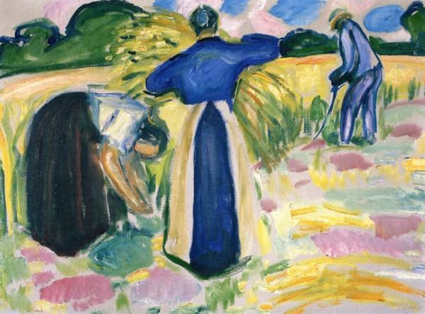 Corn Harvest by Edvard Munch Oil Painting Reproductions