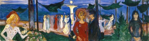 Dance On The Beach (the Linde Frieze) by Edvard Munch