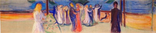 Dance On The Beach (the Reinhardt Frieze) by Edvard Munch