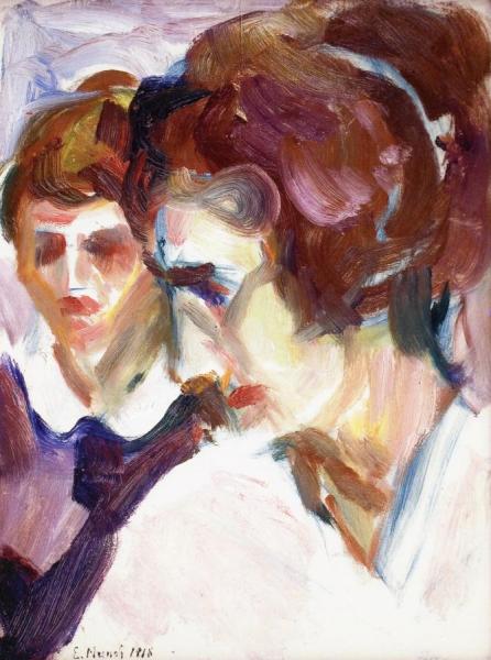 Double Portrait by Edvard Munch