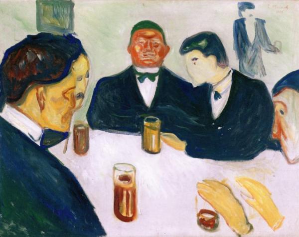 Drinkers by Edvard Munch Oil Painting Reproductions