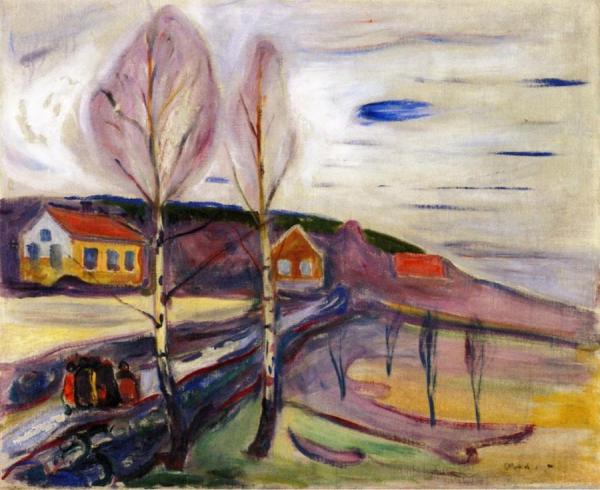 Early Spring In Åsgårdstrand by Edvard Munch