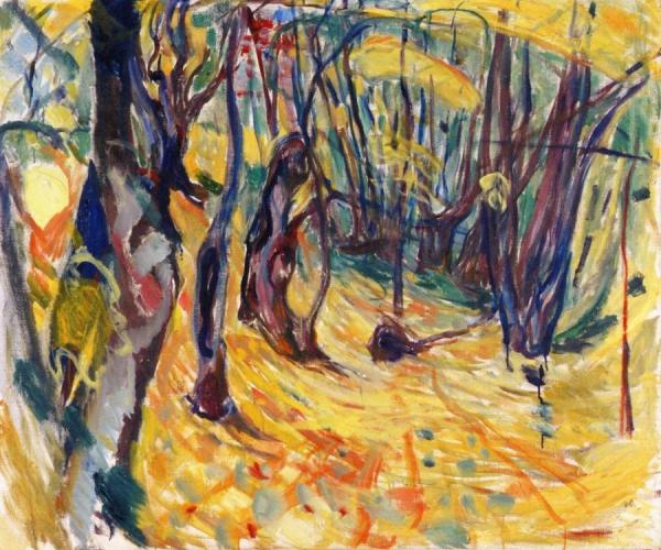 Elm Forest In Autumn by Edvard Munch
