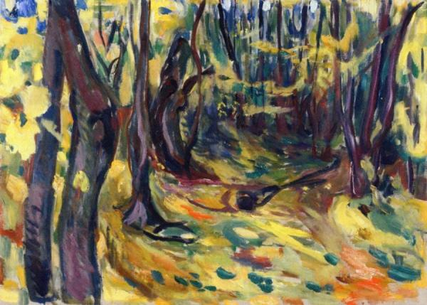 Elm Forest In Autumn by Edvard Munch