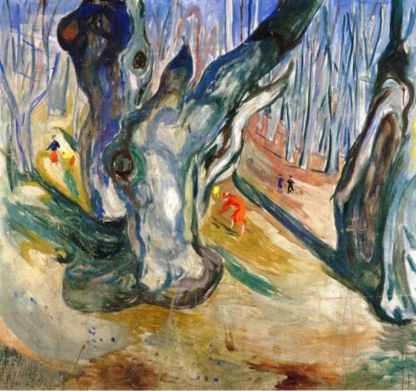 Elm Forest In Spring by Edvard Munch