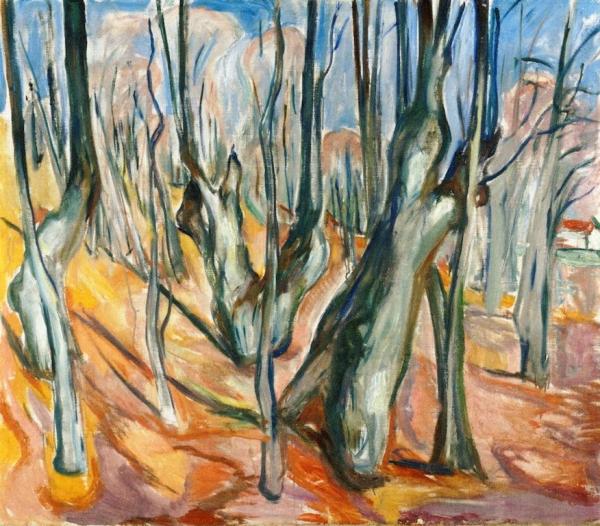 Elm Forest In Spring by Edvard Munch
