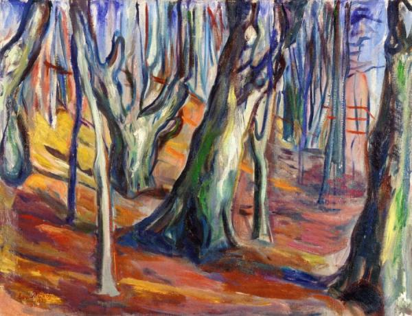 Elm Forest In Spring by Edvard Munch