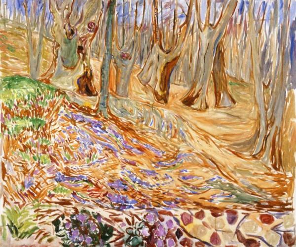 Elm Forest In Spring by Edvard Munch Oil Painting Reproductions