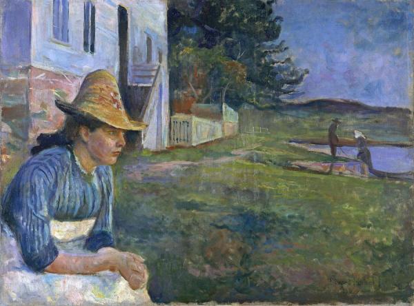 Evening by Edvard Munch