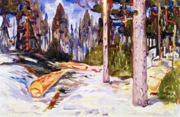 Felled Trees by Edvard Munch