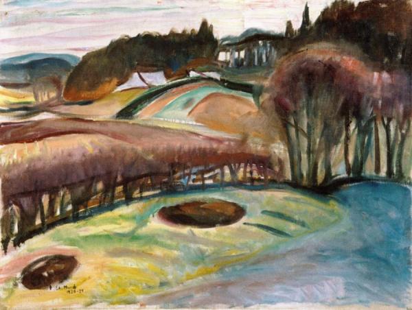 Fields In Springtime by Edvard Munch Oil Painting Reproductions