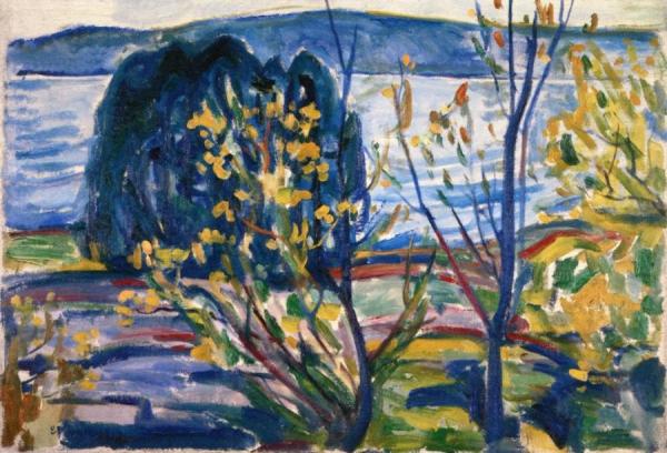 Fjord Landscape by Edvard Munch