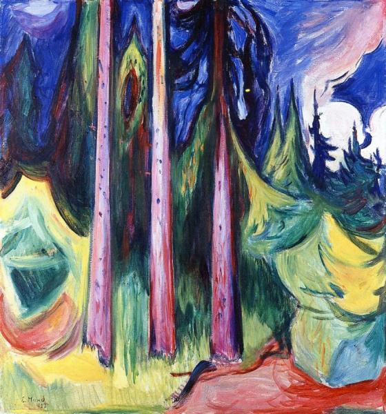 Forest by Edvard Munch