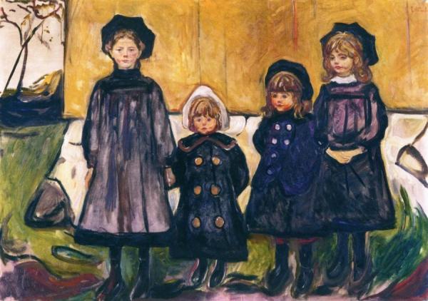 Four Girls In Asgardstrand by Edvard Munch