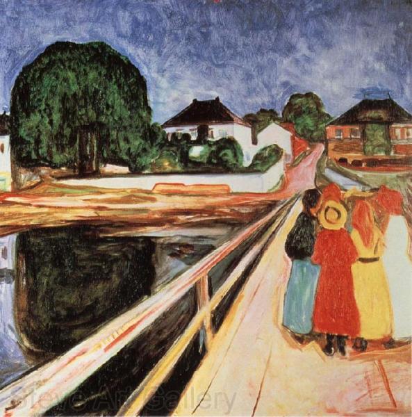 Girls On The Bridge by Edvard Munch
