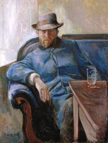 Hans Jæger by Edvard Munch