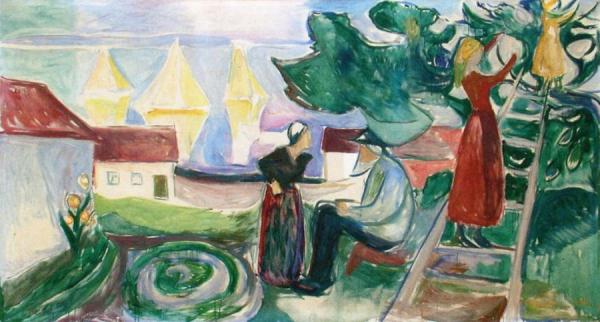 Harvesting The Tree (the Freia Frieze V) by Edvard Munch