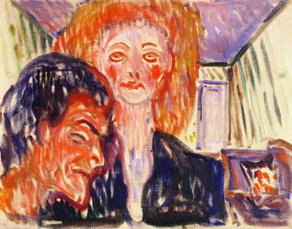 Hatred by Edvard Munch Oil Painting Reproductions