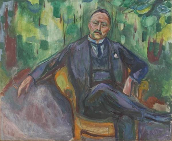 Heinrich C. Hudtwalcker by Edvard Munch Oil Painting Reproductions