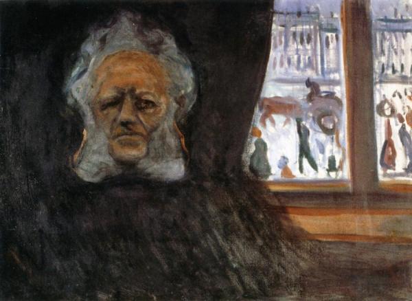 Henrik Ibsen At The Grand Café by Edvard Munch Oil Painting Reproductions