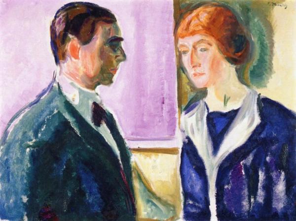 Hugo And Käte Perls by Edvard Munch Oil Painting Reproductions