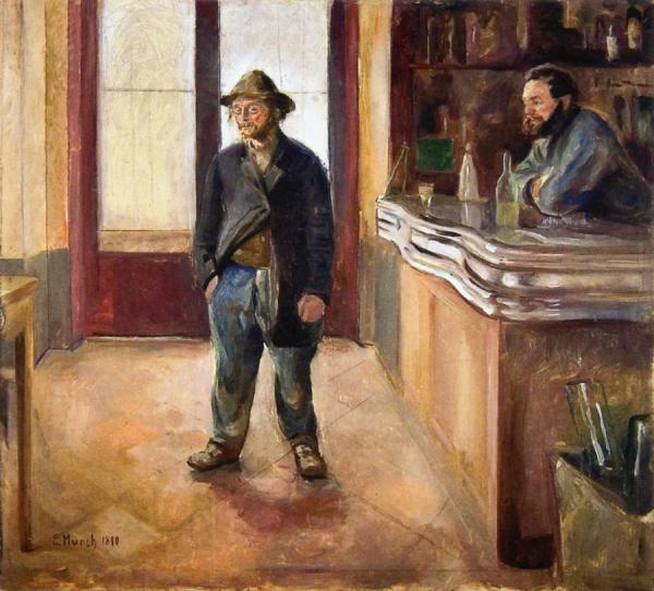 In The Bar by Edvard Munch