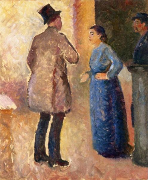 In The Café by Edvard Munch