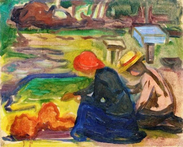 In The Garden by Edvard Munch