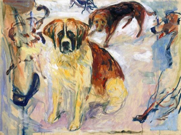 In The Kennel by Edvard Munch