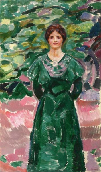 Ingeborg In Green by Edvard Munch