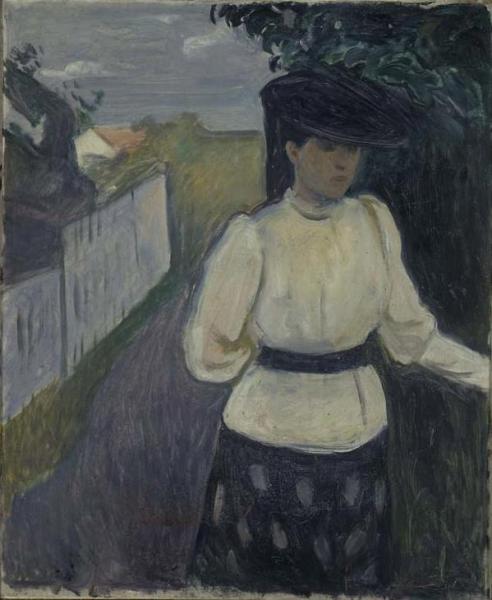 Inger In A White Blouse by Edvard Munch