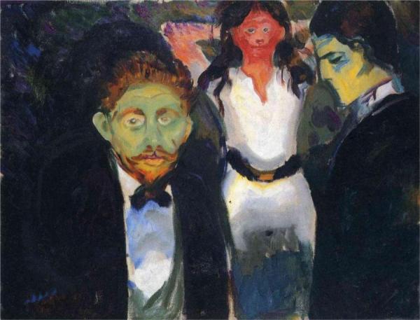 Jealousy by Edvard Munch