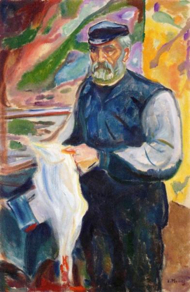 Jensen With Slaughtered Duck by Edvard Munch
