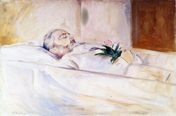Jon Hazeland On His Deathbed by Edvard Munch