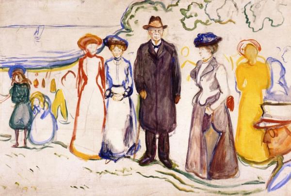 Jonas Lie With His Family by Edvard Munch