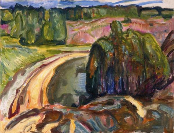 Junipers By The Coast by Edvard Munch Oil Painting Reproductions