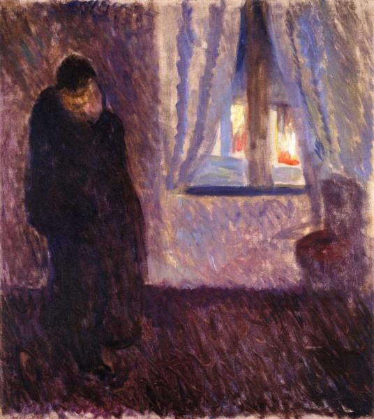 Kiss By The Window by Edvard Munch
