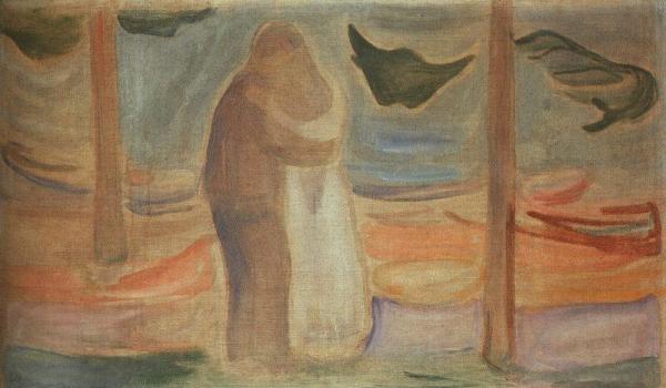 Kiss On The Beach (the Reinhardt Frieze) by Edvard Munch