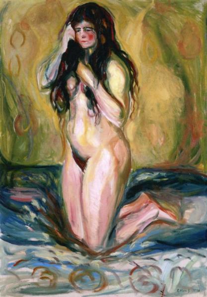 Kneeling Nude by Edvard Munch