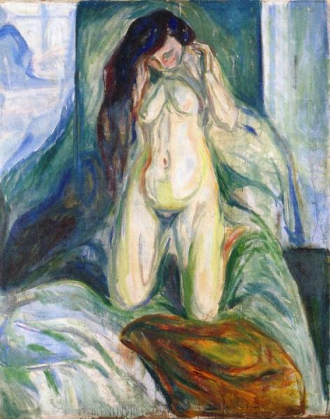Kneeling Nude by Edvard Munch