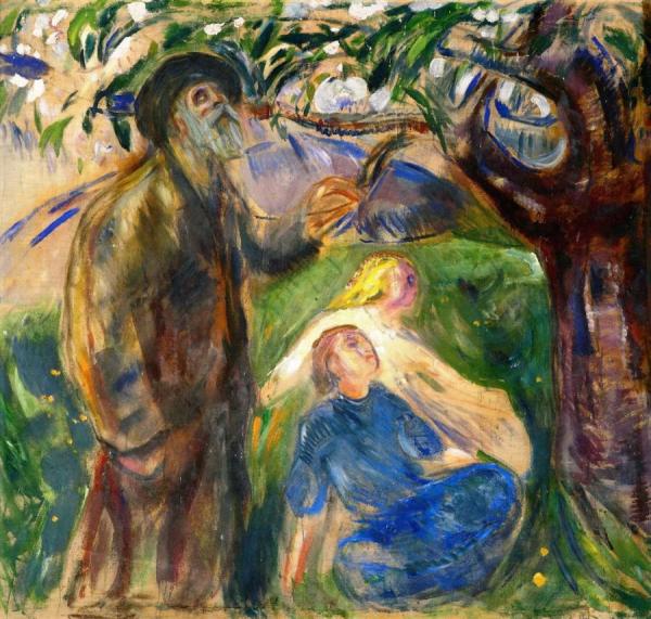 Life: Left Part by Edvard Munch Oil Painting Reproductions