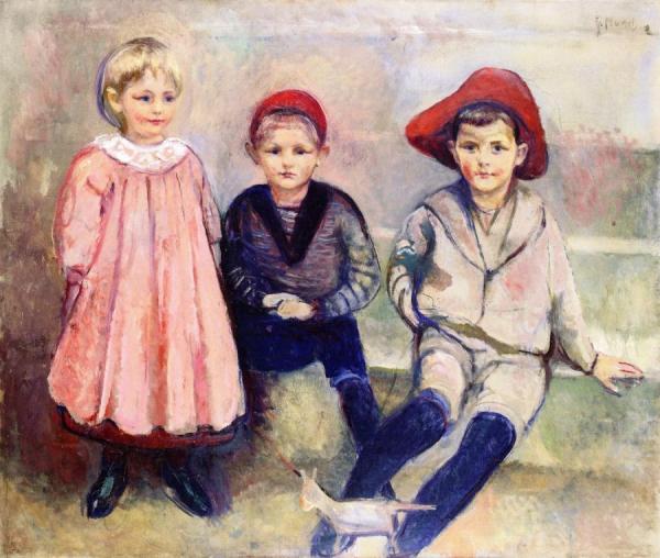 Ludvig Meyer's Children: Eli, Hakon And Karl by Edvard Munch